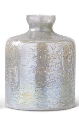 Antique Light Green Matte Glass Bottle Vase, 3 Styles