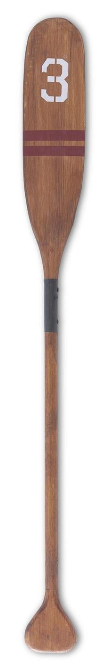 Wooden Paddle with Painted Stripes Assorted