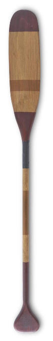 Wooden Paddle with Painted Stripes Assorted