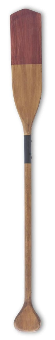 Wooden Paddle with Painted Stripes Assorted