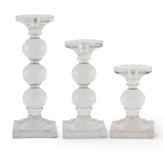 Clear Glass Candle Holder Assorted
