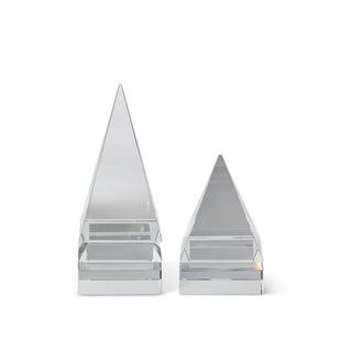 Clear Crystal Glass Pyramid Assorted