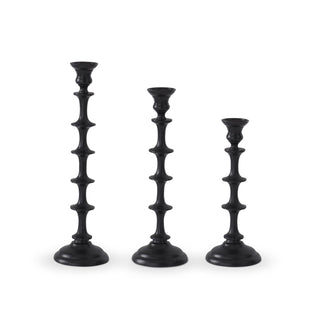 Black Metal Taper Candleholder, 3 Sizes