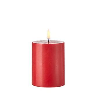 Uyuni 3" X 5" Red Pillar Candle