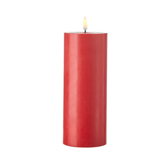 Uyuni 3" X 9" Red Pillar Candle
