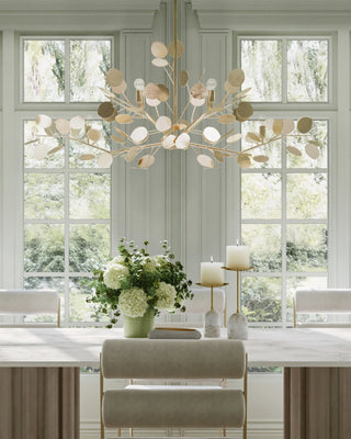 Lunaria Large Silver Chandelier