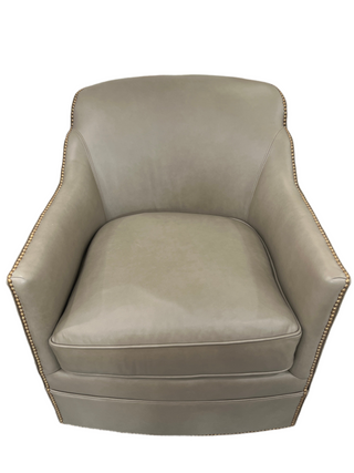 Maggie Swivel in Gunmetal Leather