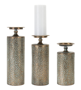 Hammered Metal Candleholder Assorted