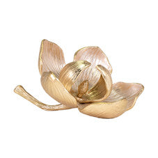 gold flower sculpture
