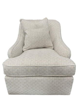 Audrey Swivel Chair in Cream