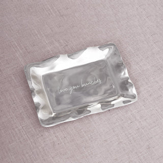 Beatriz Ball Love You Bunches Rectangular Tray tarnish free aluminum alloy handmade