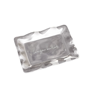 Beatriz Ball Love You Bunches Rectangular Tray tarnish free handmade aluminum alloy silver