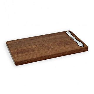 Beatriz Ball Wood Rectangular Tray with Brasilia Spreader tarnish free aluminum alloy spreader