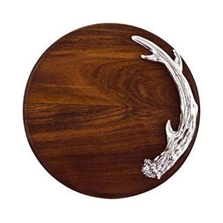 Beatriz Ball Wood Rectangular Tray with Brasilia Spreader tarnish free spreader