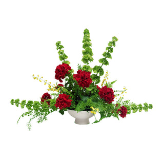 Bells of Ireland and Geranium Arrangement