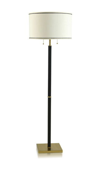 Black Shagreen Pattern Floor Lamp