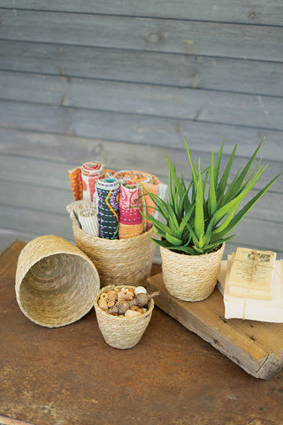Round Seagrass Basket Assorted