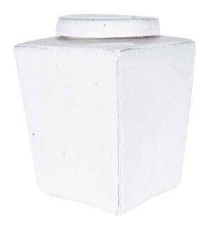 Leif Stoneware White Tea Box Medium