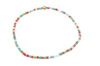 Colorful #14 Bracelet with Multicolor & Gold Filled Beads hypoallergenic nickel free sensitive skin