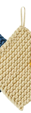 Cotton Crocheted Pot Holder Assorted Colors