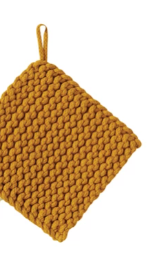 Cotton Crocheted Pot Holder Assorted Colors