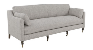 Dolce Sofa in Mist Gray with Modern Truffle Finish