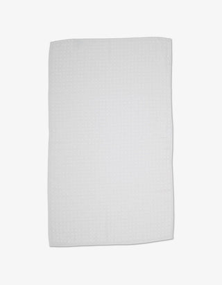 Geometry Waffle Bath Towel, Cloud white absorbent recycled materials
