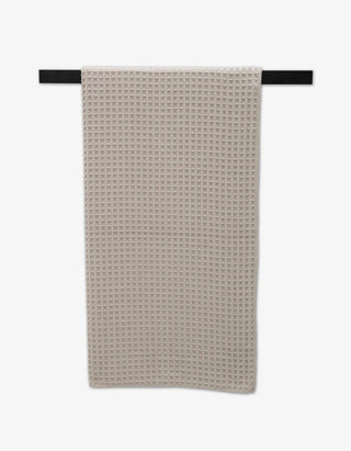 Geometry Waffle Bath Towel, Taupe absorbent recycled materials