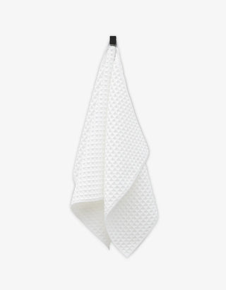 Geometry Waffle Hand Towel, Cloud white absorbent recycled materials