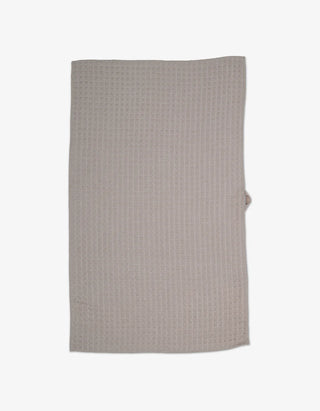 Geometry Waffle Hand Towel, Taupe recycled materials absorbent