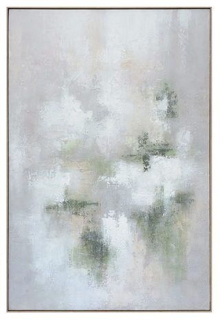 Green Serenity Floating Frame Canvas