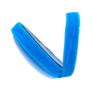 Teal Velvet 7/8" x 1' Wired Ribbon - SOLD BY THE FOOT