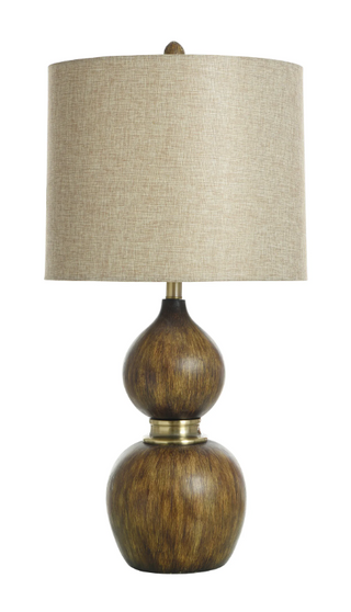 Mizoram Wood Molded Table Lamp