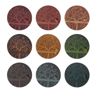 Leather Tree Embossed Handcrafted Deckle Edge Unlined 6" Journal Assorted