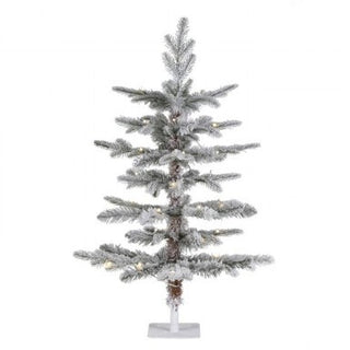 LED Remote Frosted Pine Tree 3'
