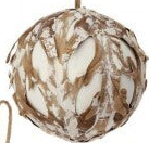 Leaf Winter Chalet Ball Ornaments 3 Styles Assorted
