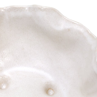 Magnus Bowl Assorted white scalloped