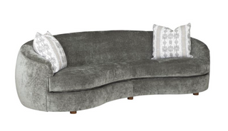Marilyn Grande Sofa in Sage Green with 4954 Pebble Pillows