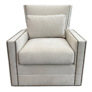 Nicole Swivel in Botany Linen Saddle