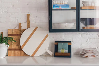 ETU White Round Charcuterie Board