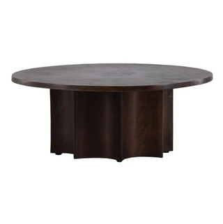 Redfern Coffee Table antique bronze pedastal