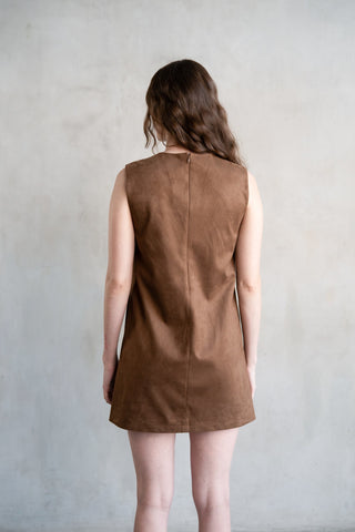 Round Neck Sleeveless Mini Dress