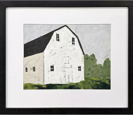 Rural Escape Framed Print bottom right white barn