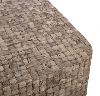 Samoa Square Coffee Table Coconut Shell