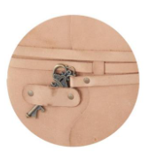 Leather Handcrafted Unlined 8" Journal with Antique Key Assorted