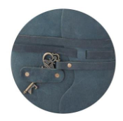 Leather Handcrafted Unlined 8" Journal with Antique Key Assorted