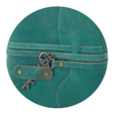 Leather Handcrafted Unlined 8" Journal with Antique Key Assorted