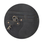 Leather Handcrafted Unlined 8" Journal with Antique Key Assorted