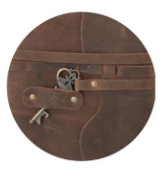 Leather Handcrafted Unlined 8" Journal with Antique Key Assorted