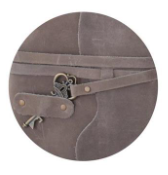 Leather Handcrafted Unlined 8" Journal with Antique Key Assorted